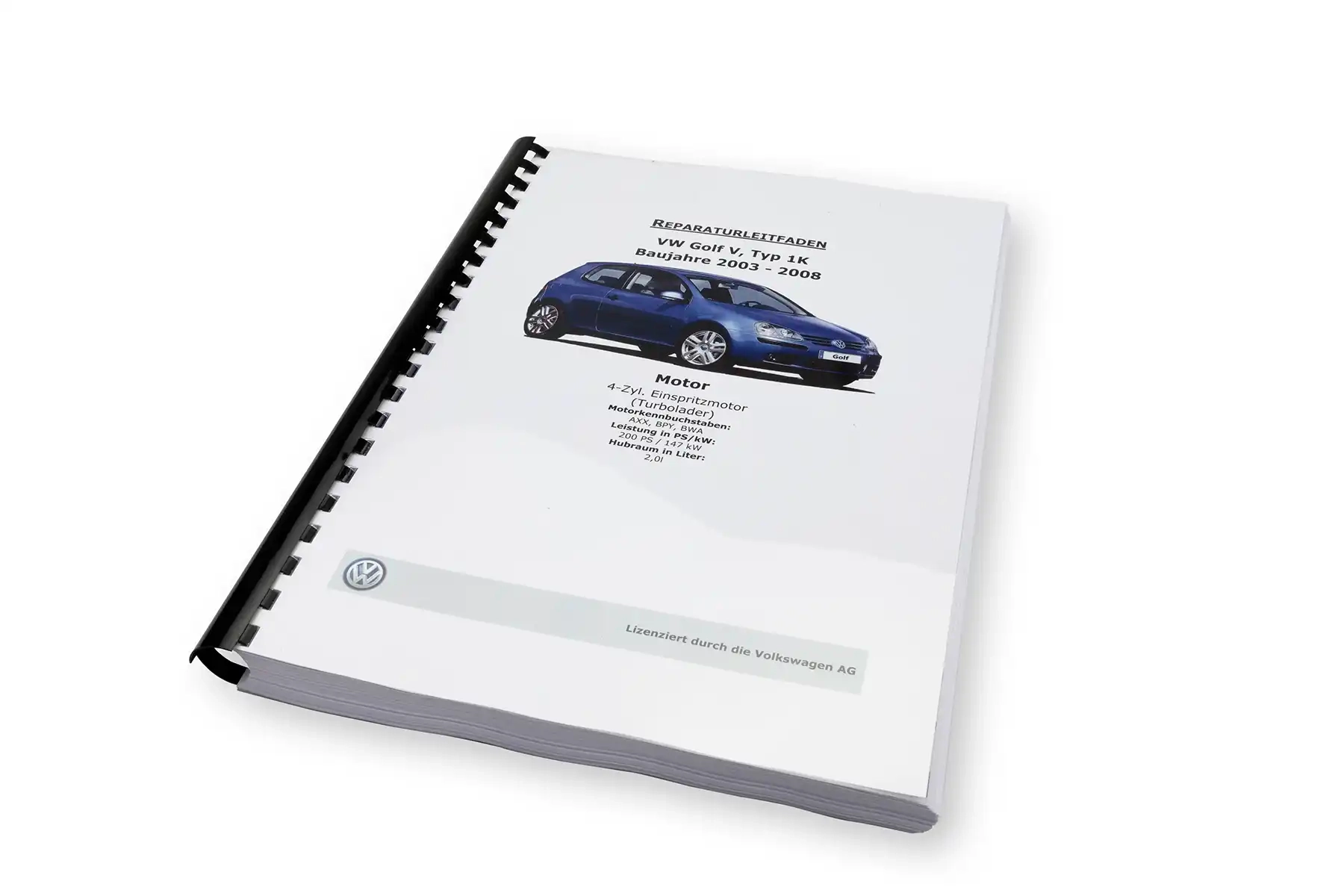 Engine repair guide VW Golf 5 TFSI