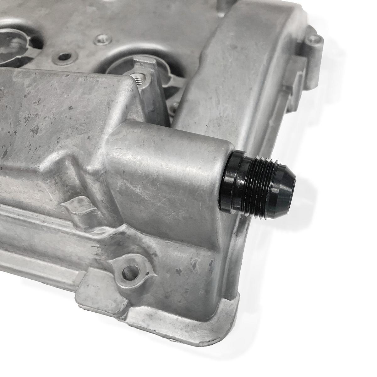VW V6 24V Valve Cover Breather Adapter Dash 10 Billet