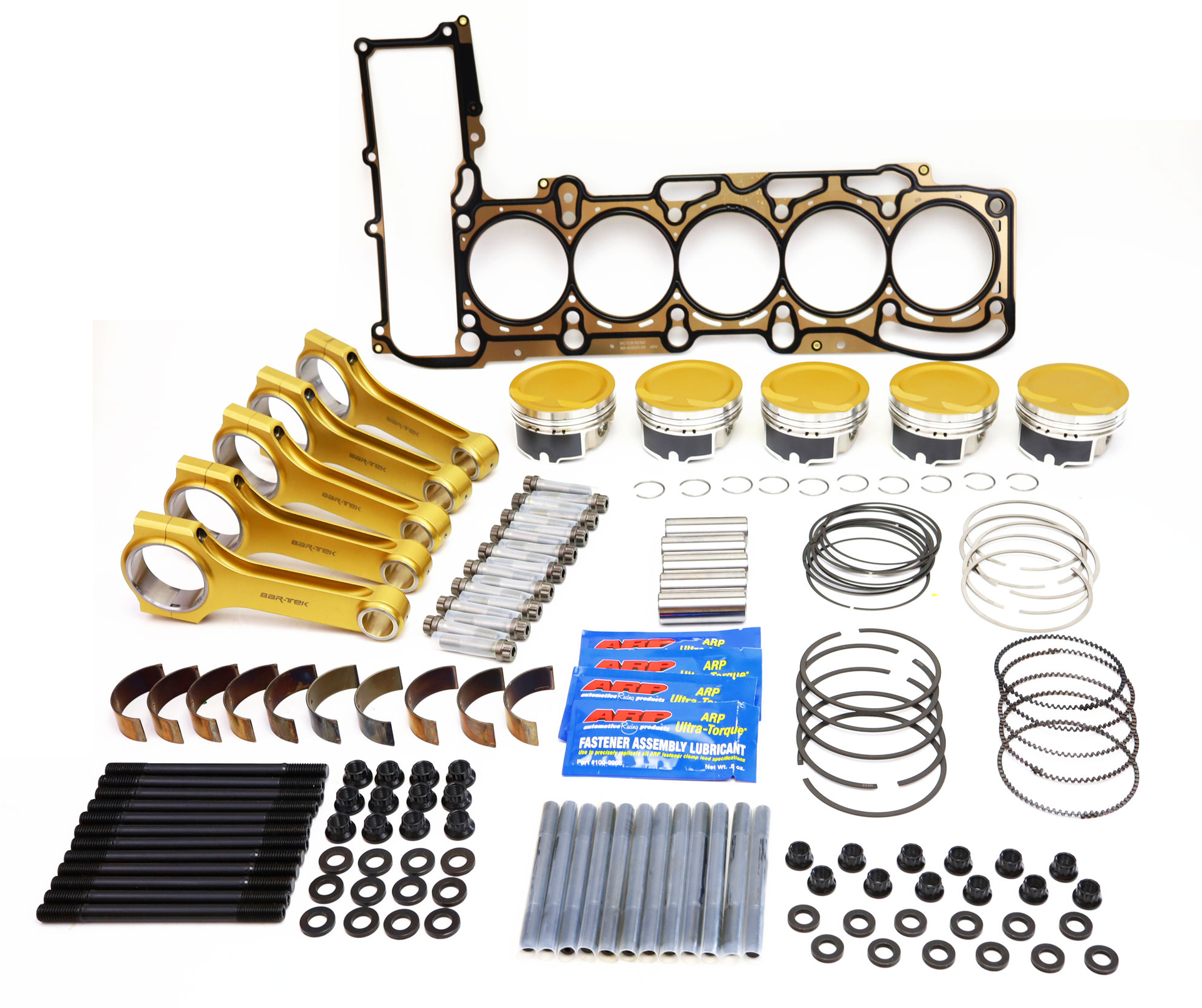 2.5L TFSI Audi RS3 & TTRS Pistons forgés & bielles en acier High Boost ULTI Kit JE & BAR-TEK®