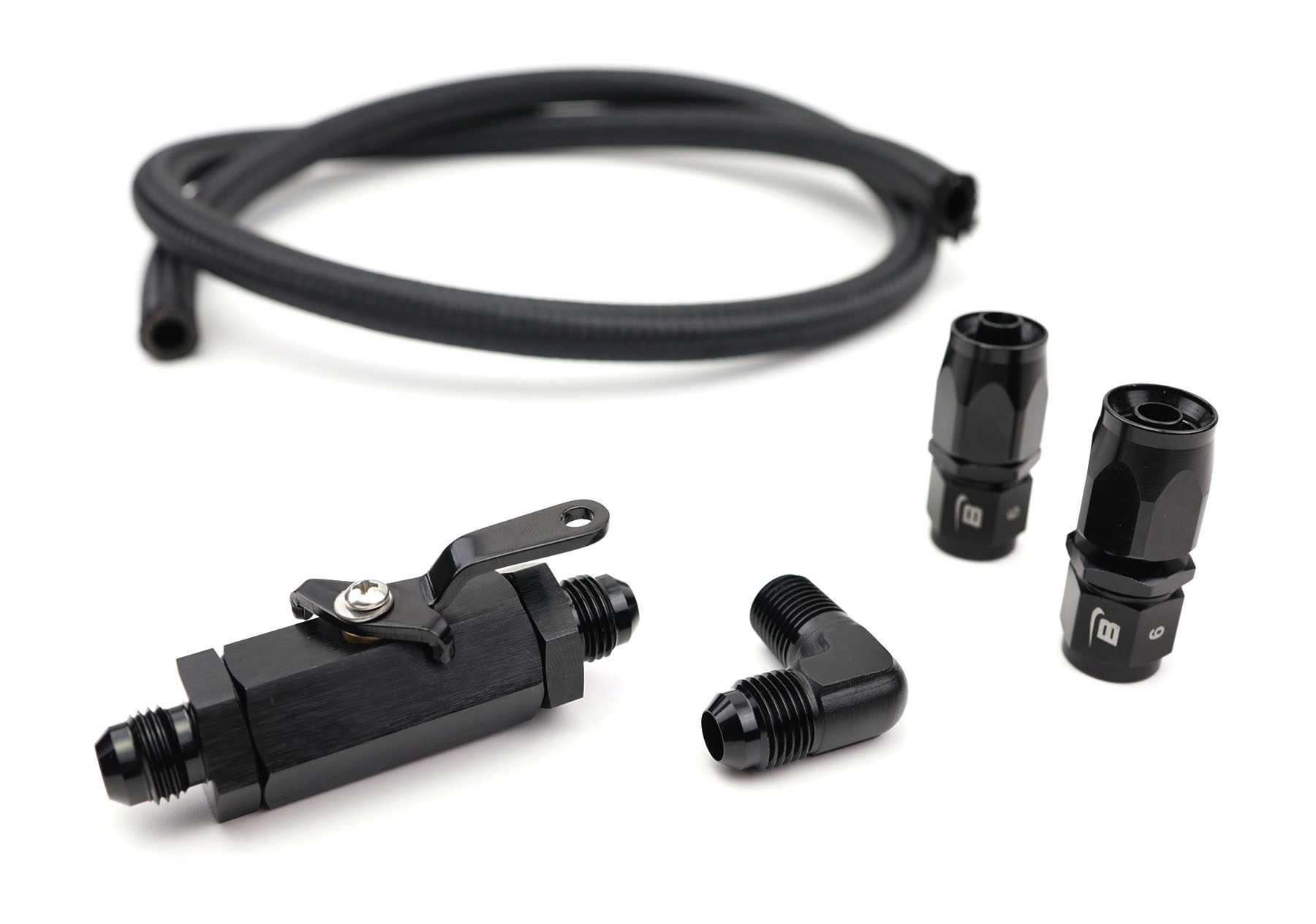 Catchtank Oil Drain System Dash 6 with Shut-Off Valve BAR-TEK®