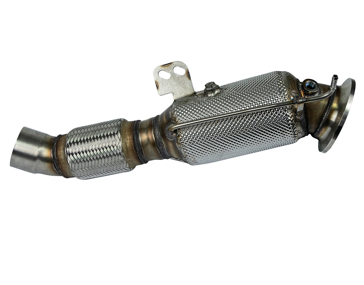 HJS Downpipe suitable for BMW B58B30 M140i, 2er, 3er EU6d OPF with TÜV/ECE