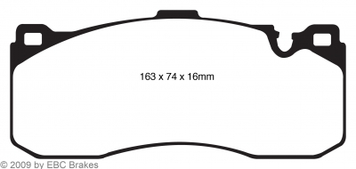 EBC Racing brake pads fit for BMW M135i