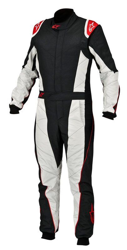 GP Pro Rennoverall in schwarz-rot-silber