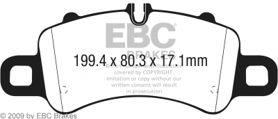 EBC Racing Bremsbeläge passend für 5.2L FSI Audi R8 Gen.2