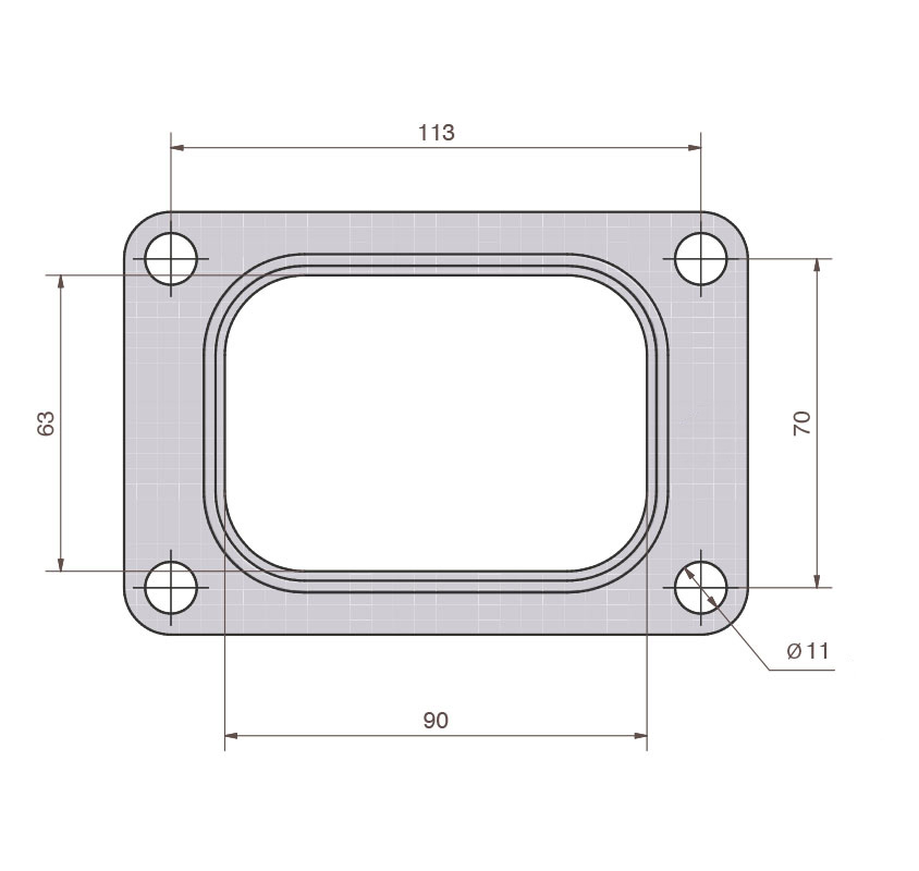 T6 Flange Gasket for Garrett Turbine Housings BAR-TEK®