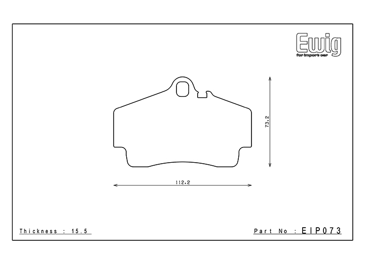 Endless brake pad EIP002 MX72 suitable for HA Porsche