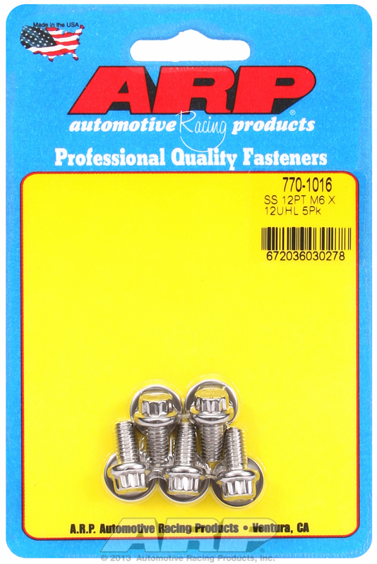 M6 x 1.00 high strenght stainless steel screws ARP
