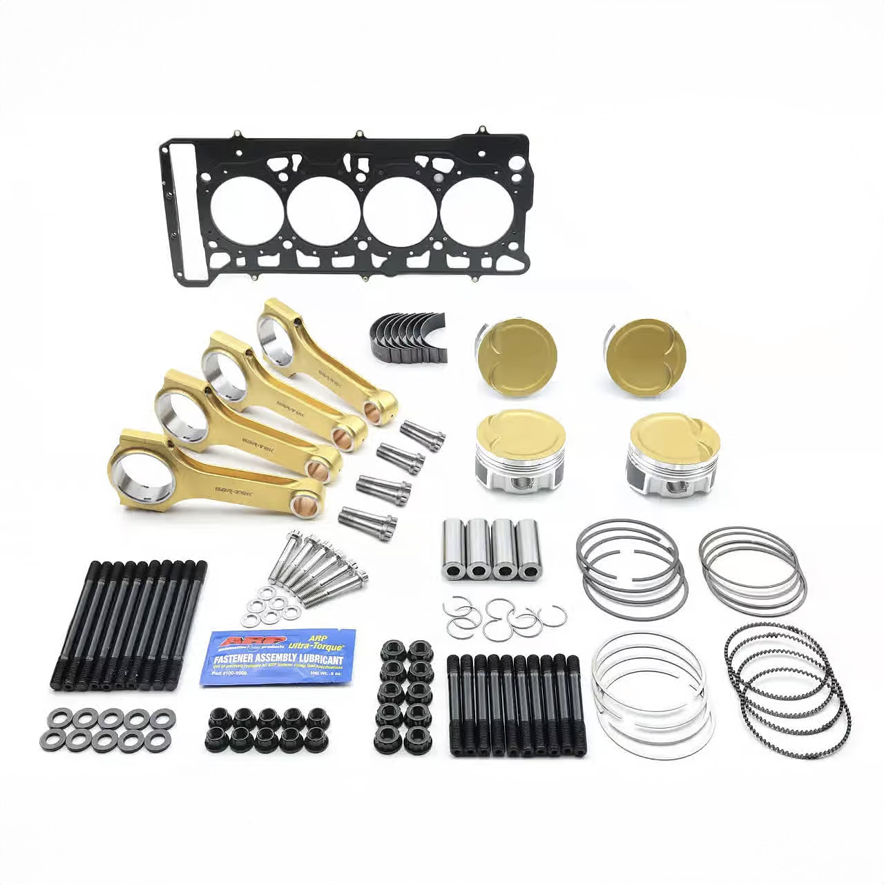 1.8L EA888 Forged Piston & Steel Connecting Rod High Boost ULTI Kit JE & BAR-TEK®