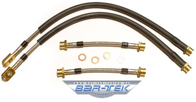 A6 4B Quattro Stahlflex Bremsleitungen Kit