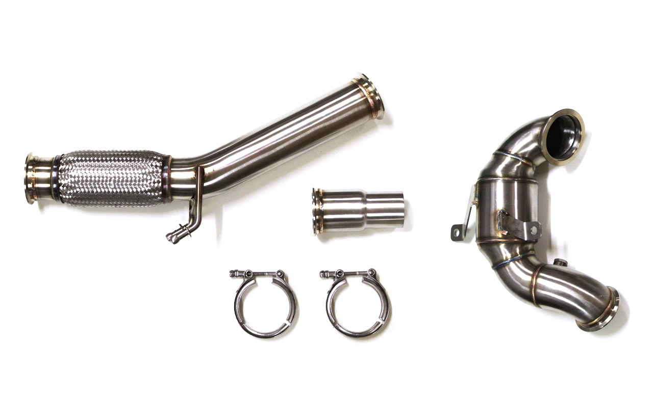 1.8L & 2.0L TSI EA888 Gen.3 MQB FWD Downpipe with 200 cell Cat