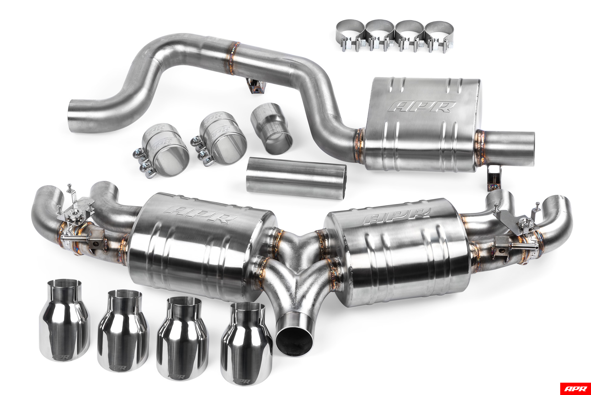2,0L TSI Golf 7 R Système d'échappement de 3 pouces du chat avec TÜV APR