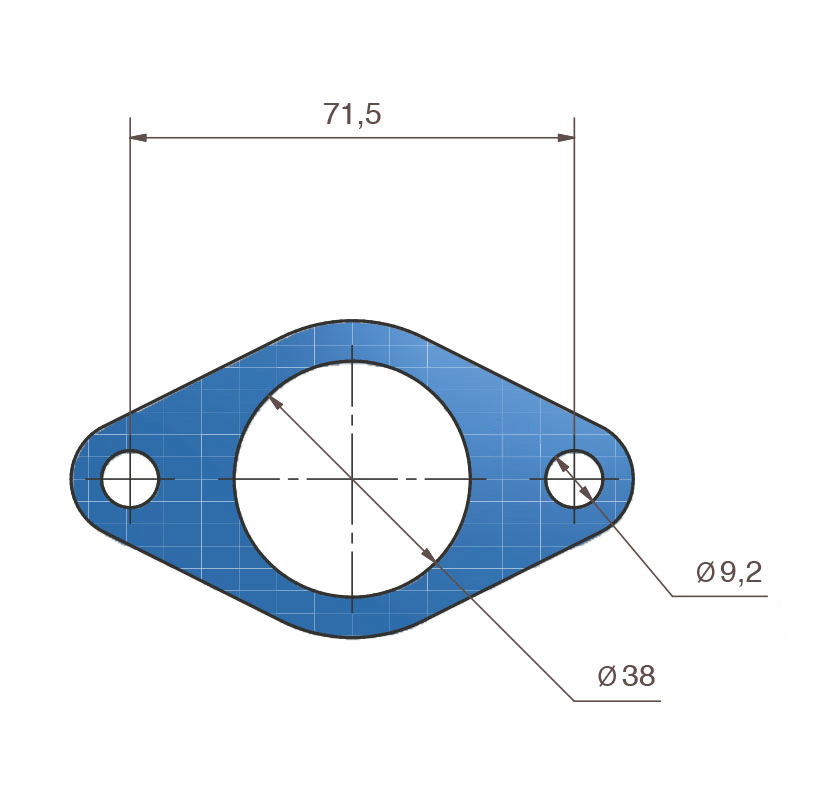 Gasket for GT Compressor housing-outlet Nissan BAR-TEK®