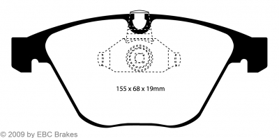 EBC Racing Bremsbeläge passend für BMW S65B40 E9x M3 4.0L V8