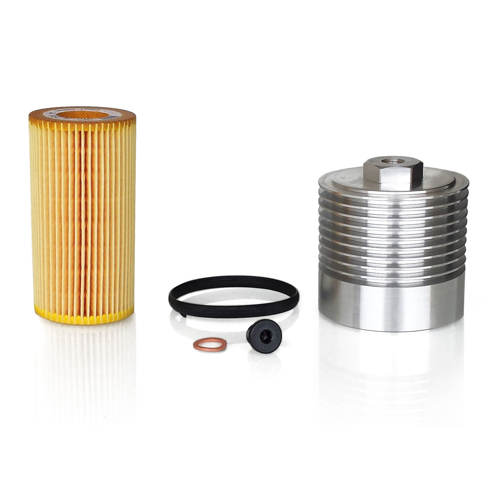 2.0L TFSI Upgrade Alu Ölfiltergehäuse Set BAR-TEK®