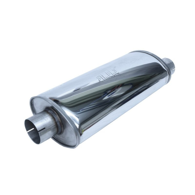 Silencieux "Turbo" Oval - 76mm silencieux Simons