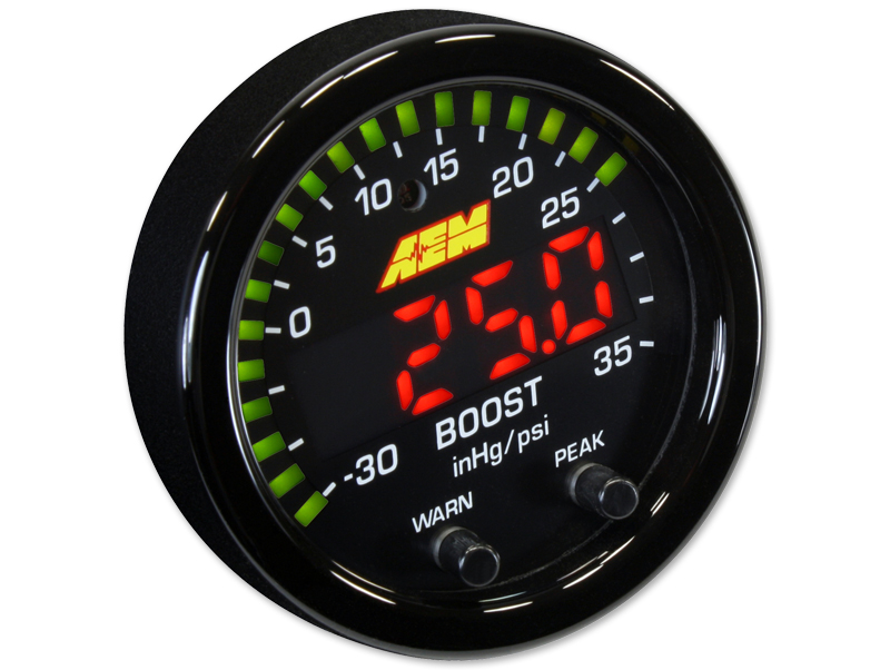 AEM Boost Pressure Gauge 2,5 Bar X-Series