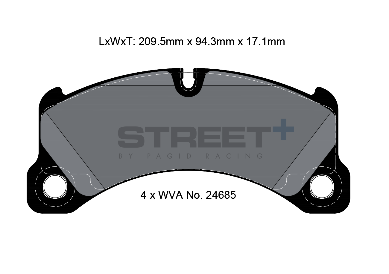 Porsche Racing plaquettes de frein VA 4917 Street+ PAGID