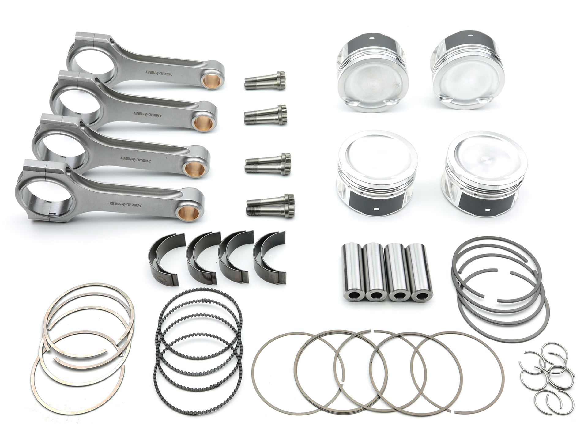 Ensemble piston et bielle en acier forgé 2.0L TSI EA888 JE & BAR-TEK®