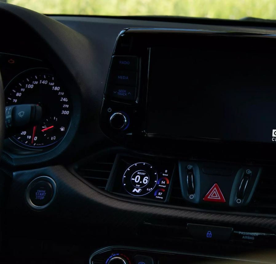 CANchecked MFD28 Gen.2 écran de données adaptable sur Hyundai i30N