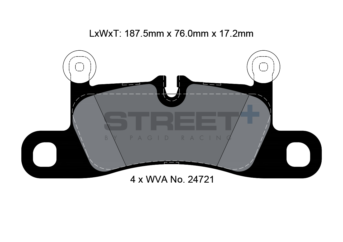 Porsche Racing Brake Pads HA 4918 Street+ PAGID