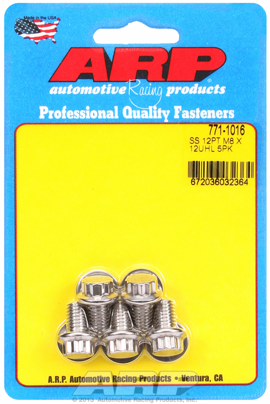 M8 x 1.25 high strenght stainless steel screws ARP