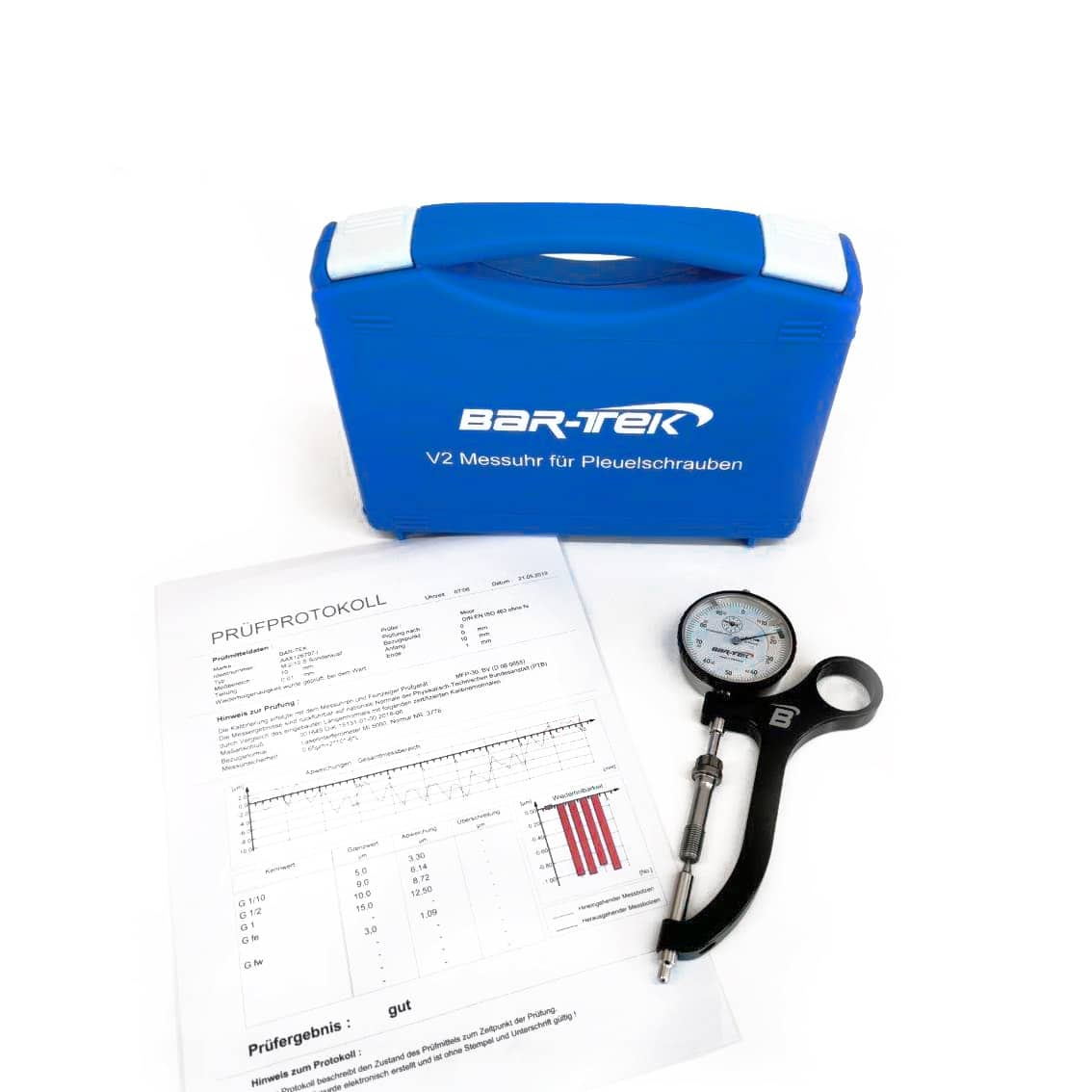 V2 dial gauge for con-rod bolts BAR-TEK®