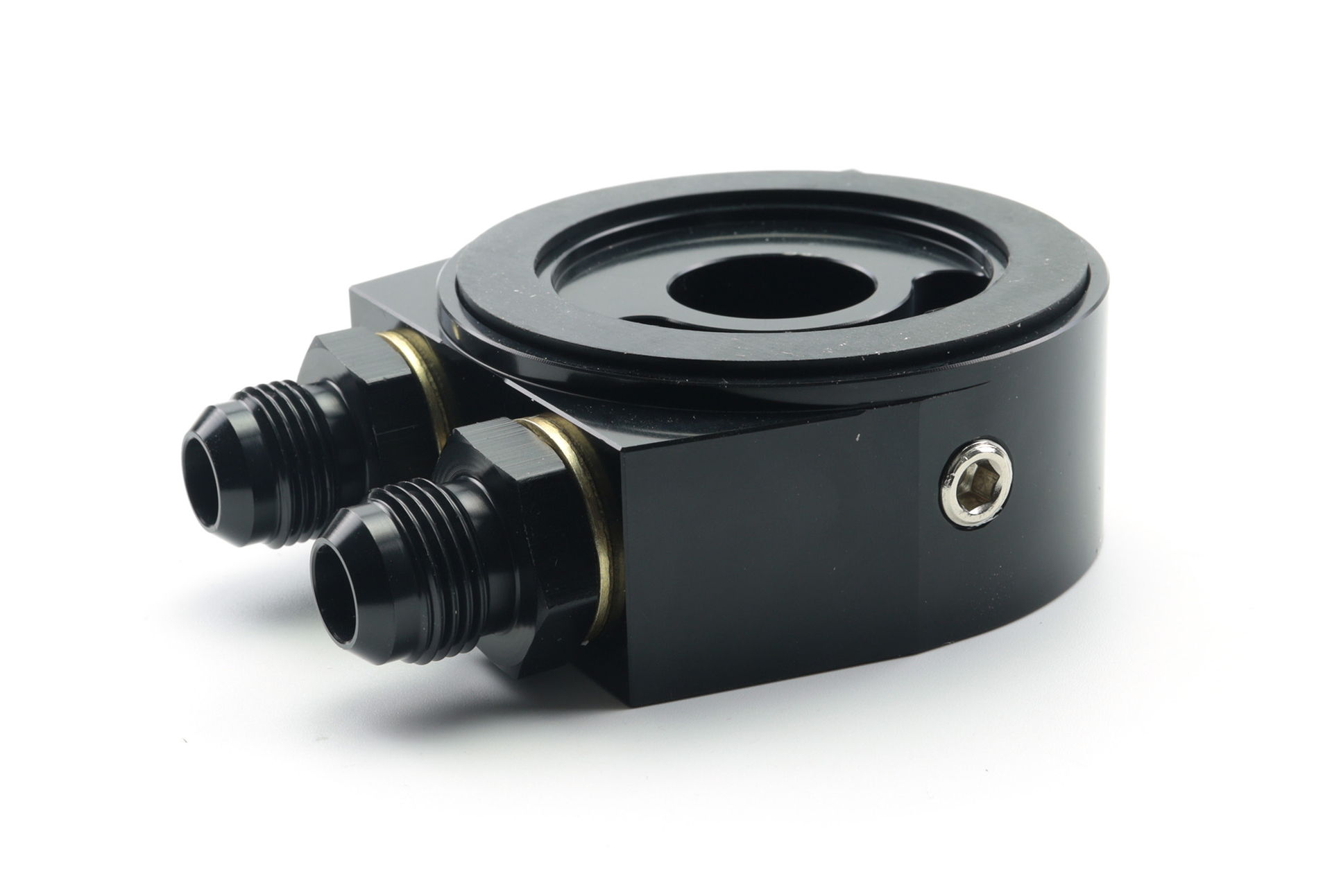 Oil cooler flange with thermostat Dash 8 BAR-TEK®