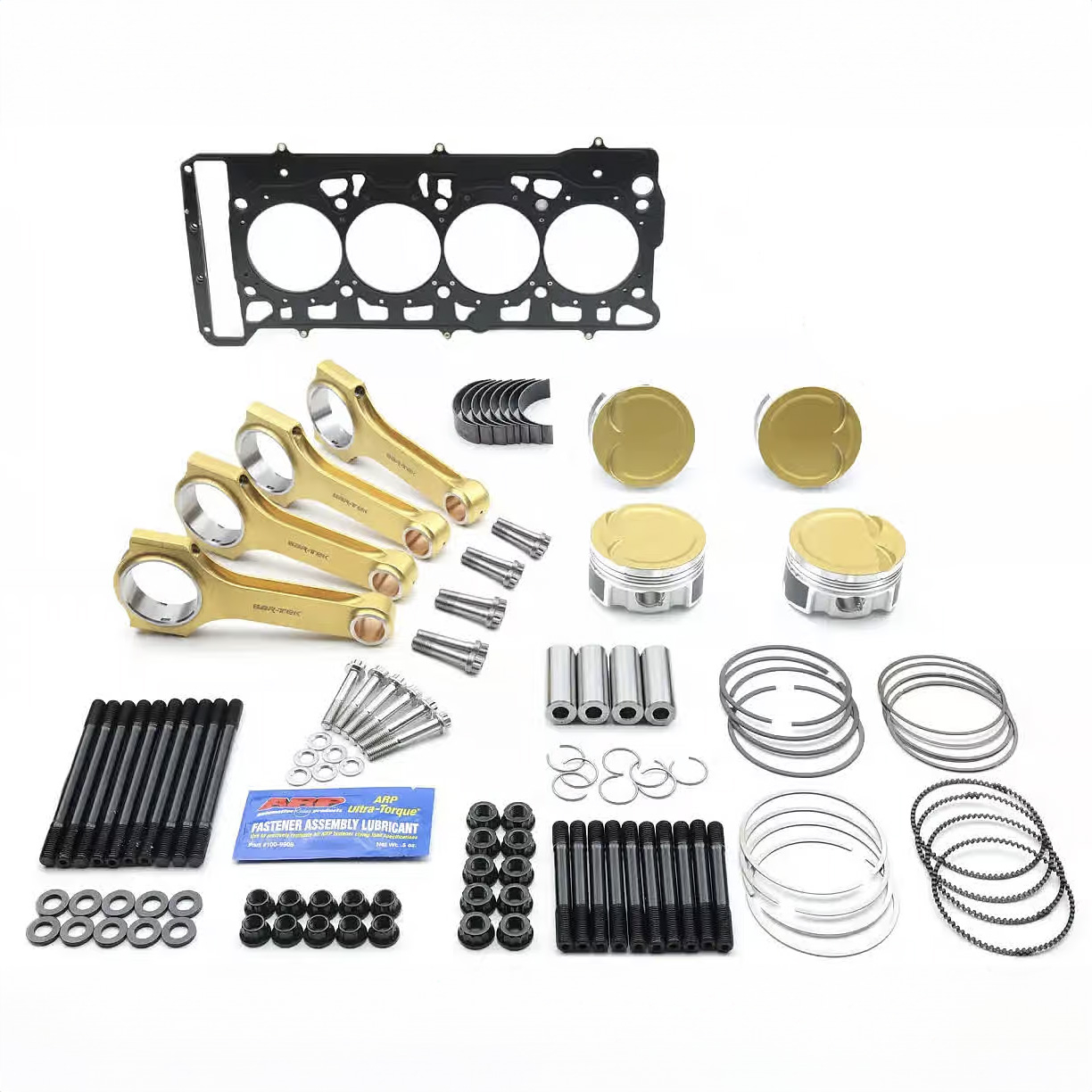 2.0L TSI EA888 Gen.2 Piston forgé et tige de connexion en acier Kit ULTI High Boost JE & BAR-TEK®
