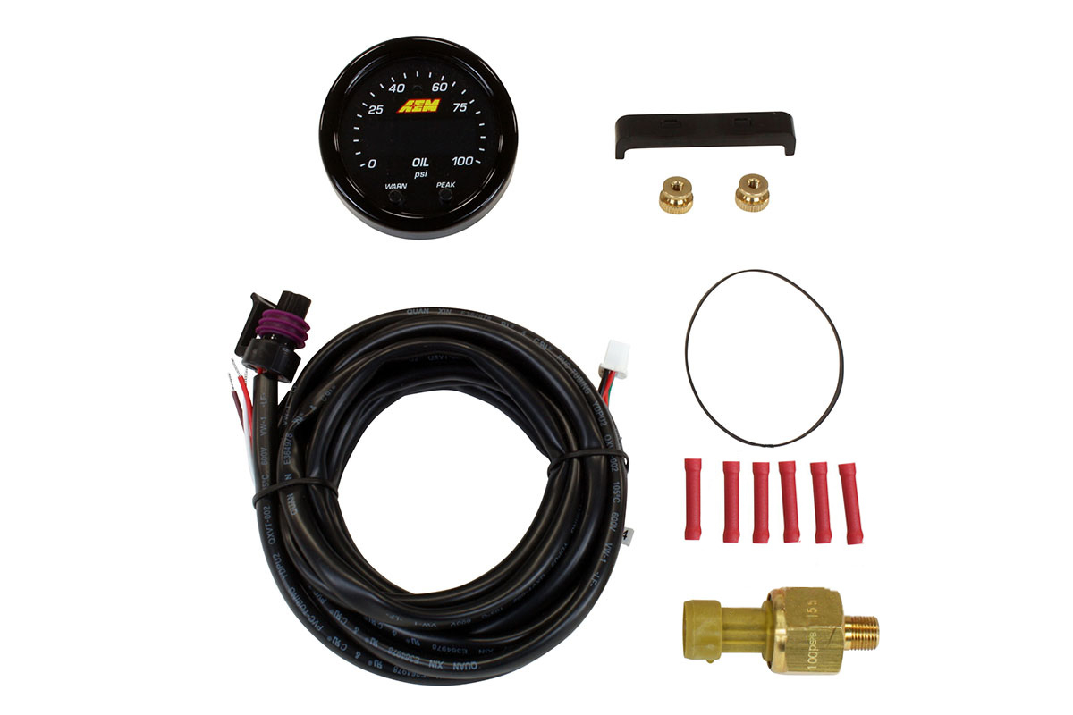 AEM X-Series Oil and fuel pressure display