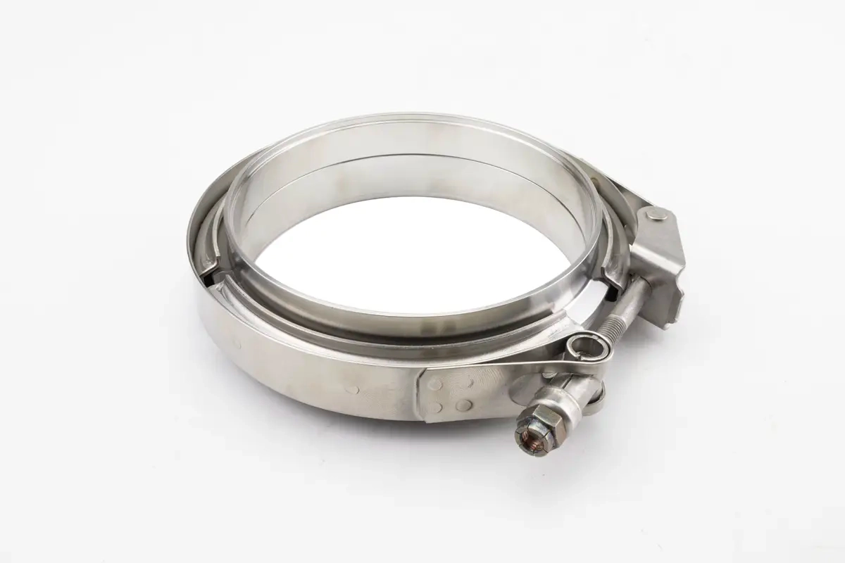 Collier d'échappement V-Band Ensemble de languettes et de rainures en acier inoxydable