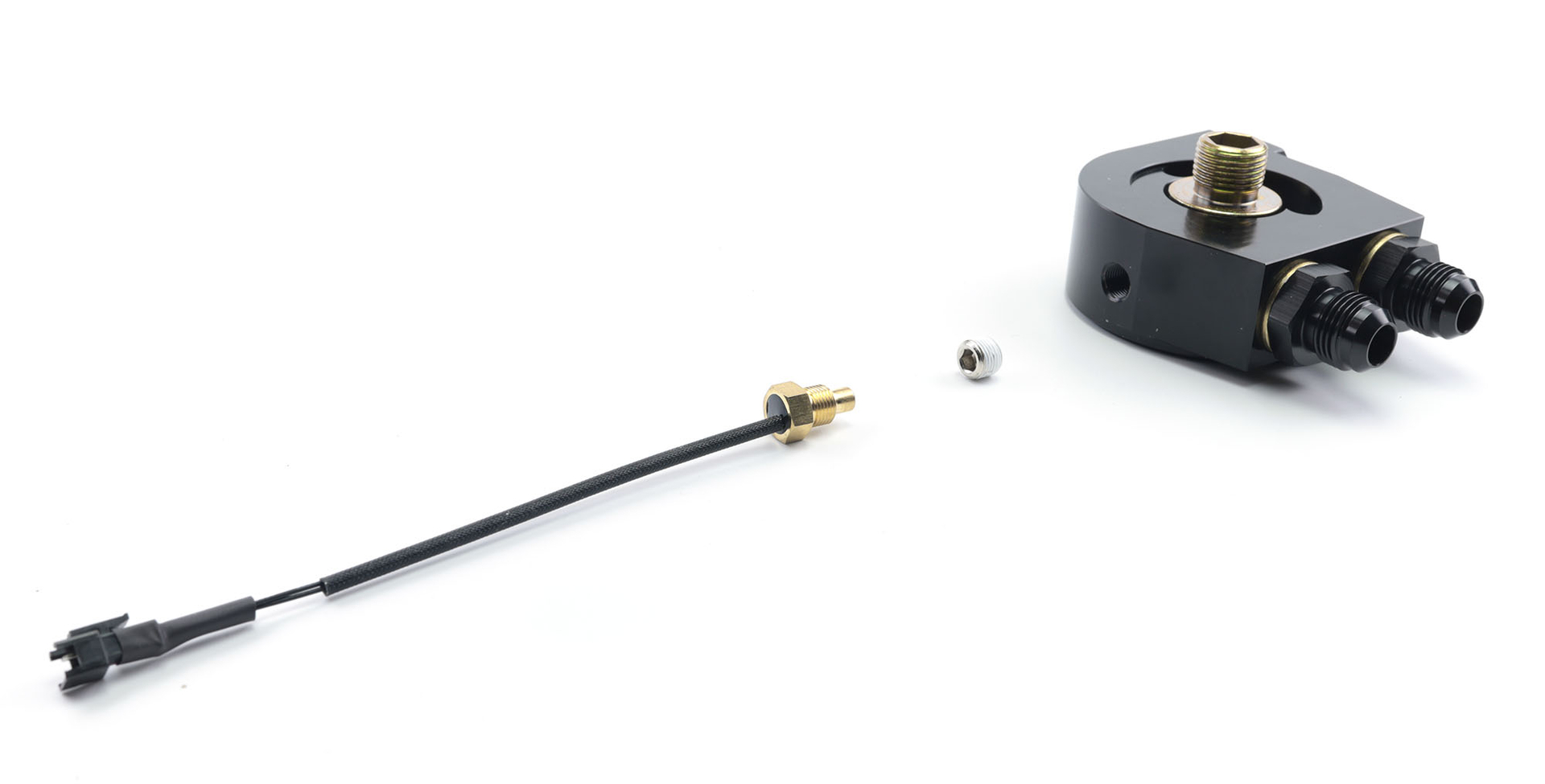 Oil cooler flange with thermostat Dash 8 BAR-TEK®