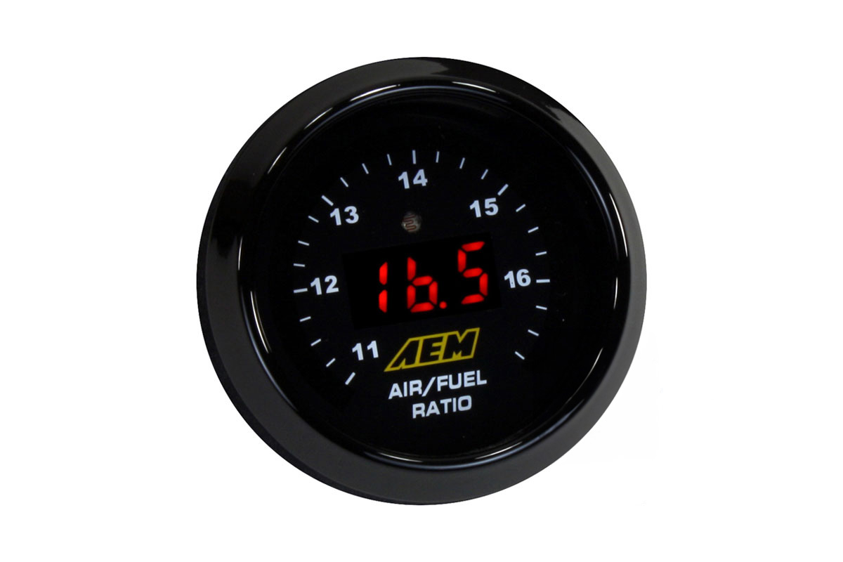 Broadband digital O2 AFR UEGO control instrument without probe AEM
