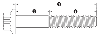M12 x 1.50 high strenght stainless steel screws ARP
