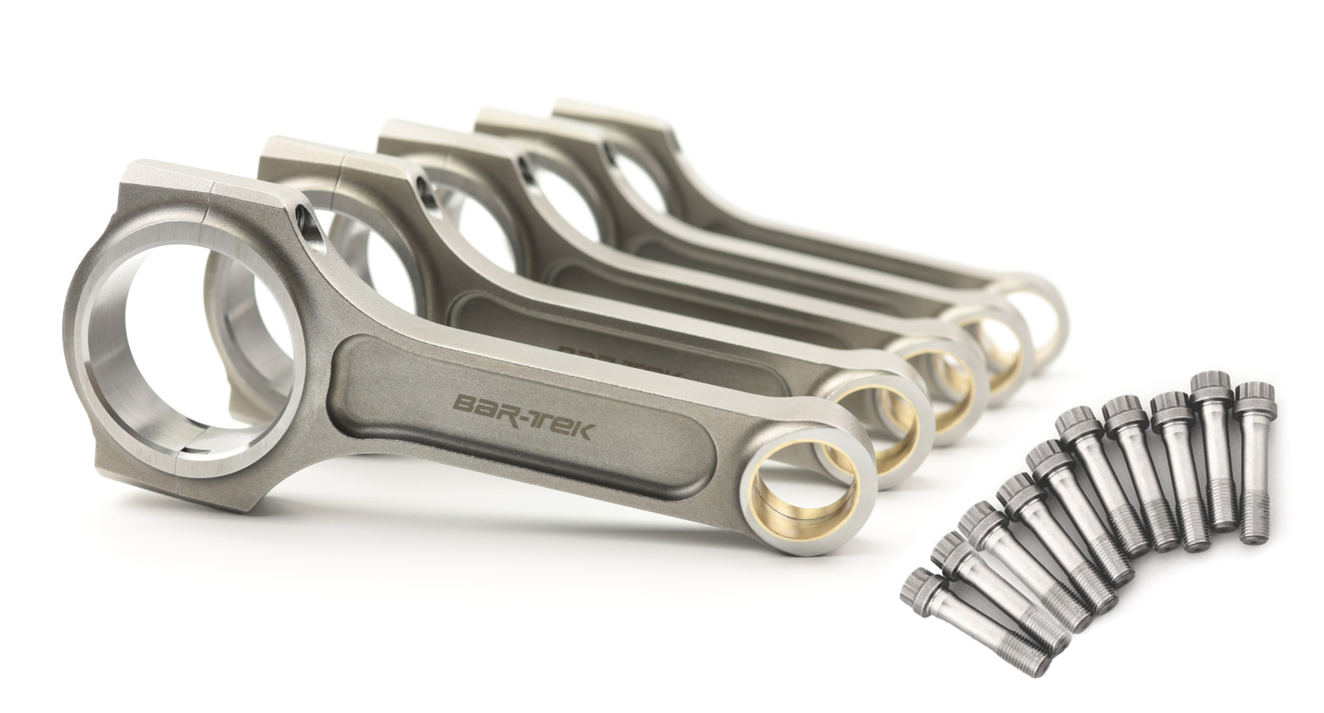 2.5L TFSI Audi RS3 8V & TTRS 8S I-Shaft Steel Connecting Rod 144 x 23mm Trapezoid with ARP Bolts BAR-TEK®