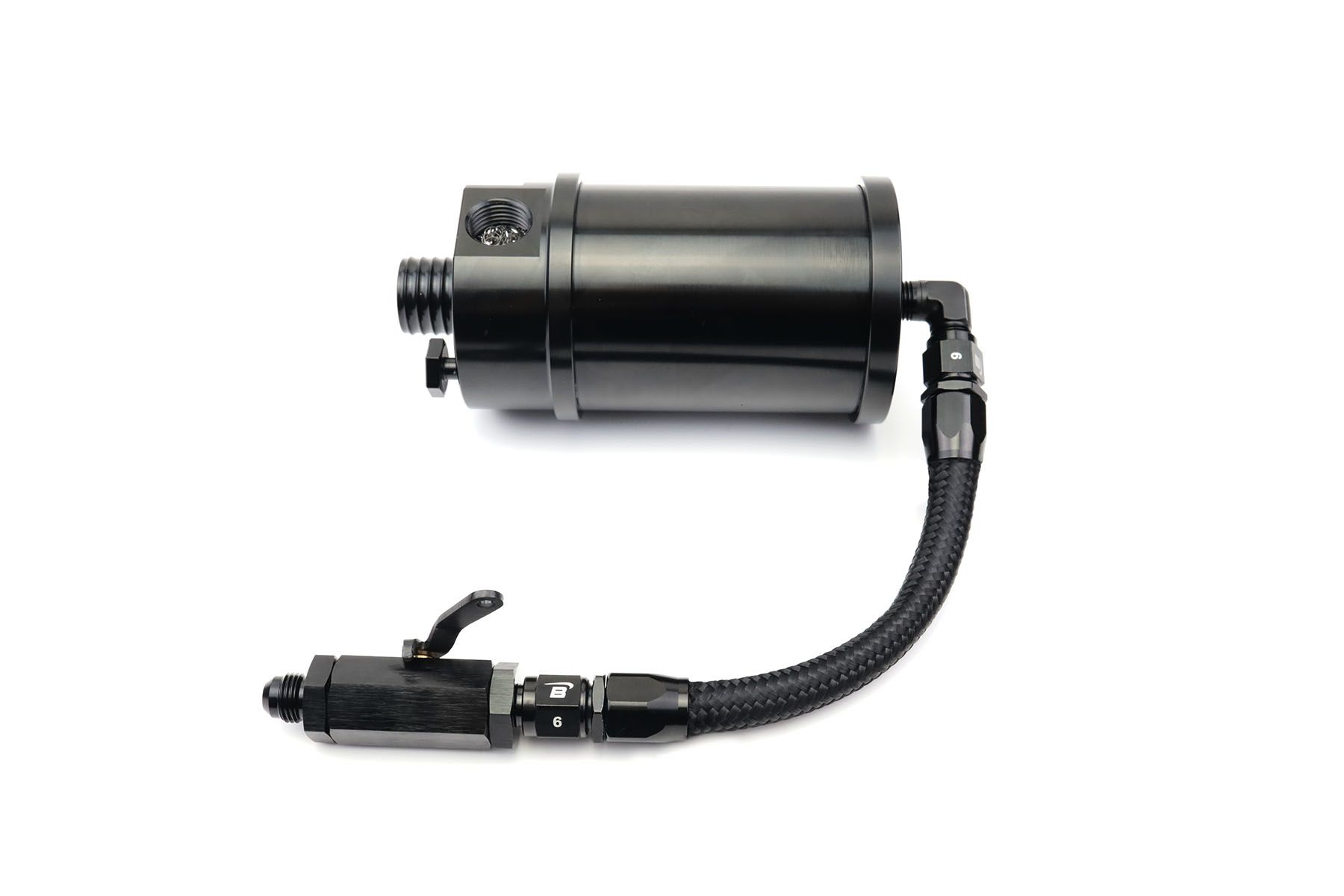 Catchtank Oil Drain System Dash 6 with Shut-Off Valve BAR-TEK®